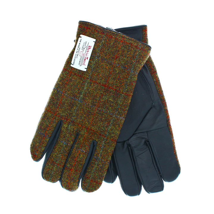 Leather & Harris Tweed Gloves