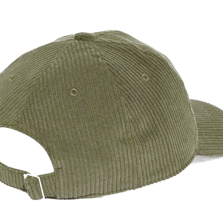 Green Corduroy Baseball Cap Adjustable Back