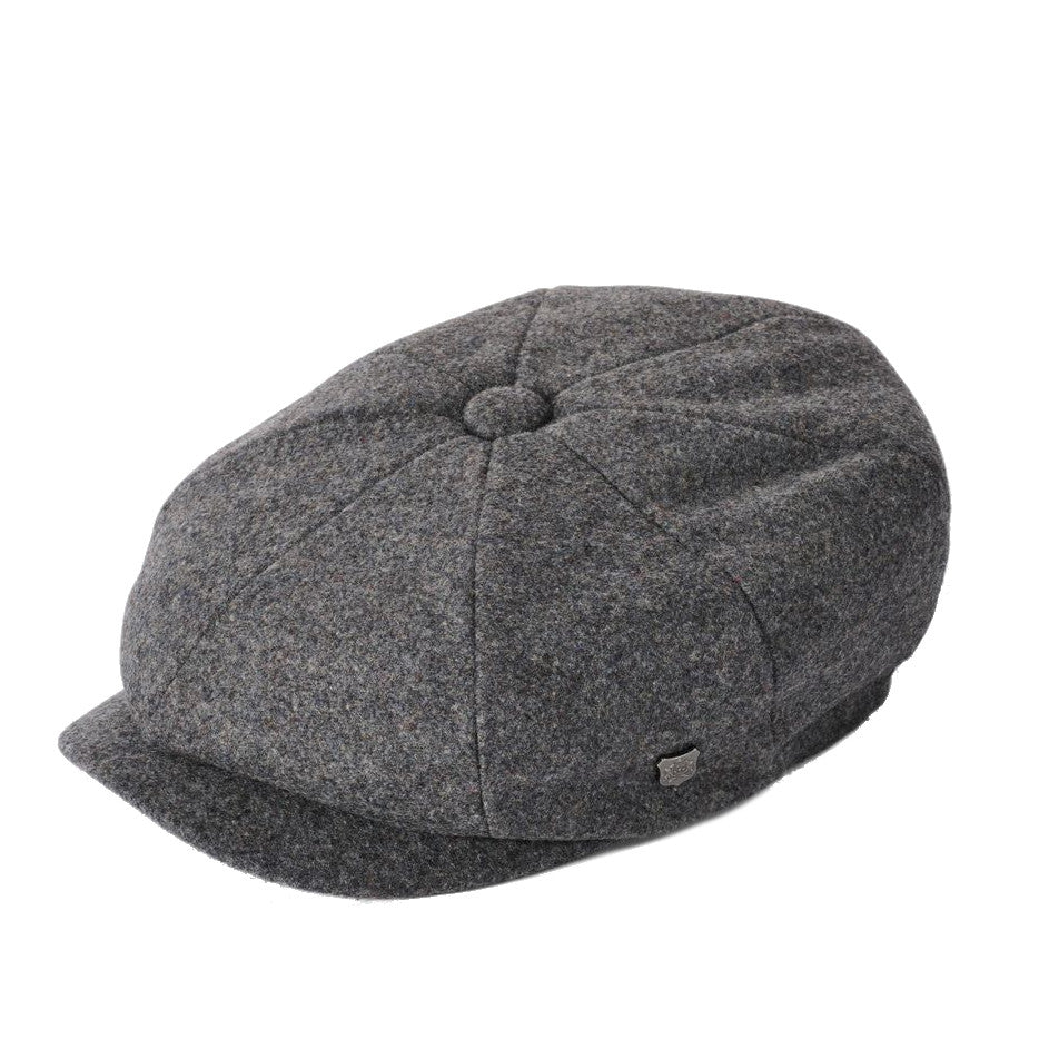 Failsworth Gino Melton Wool Bakerboy Cap in Grey