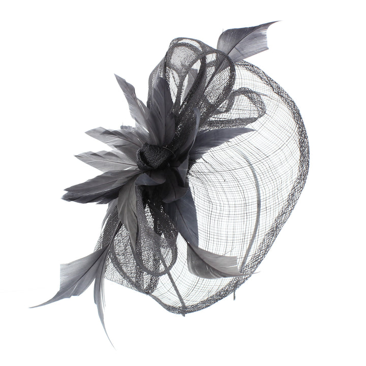 Grey Carnation Headband Fascinator, from Elegance Boardmans