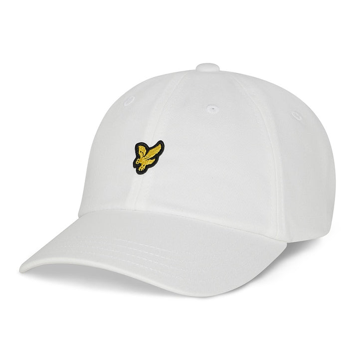 White Cotton Adjustable Baseball Cap - Lyle  & Scott