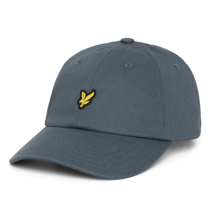 Gunmetal Grey Cotton Adjustable Baseball Cap - Lyle  & Scott
