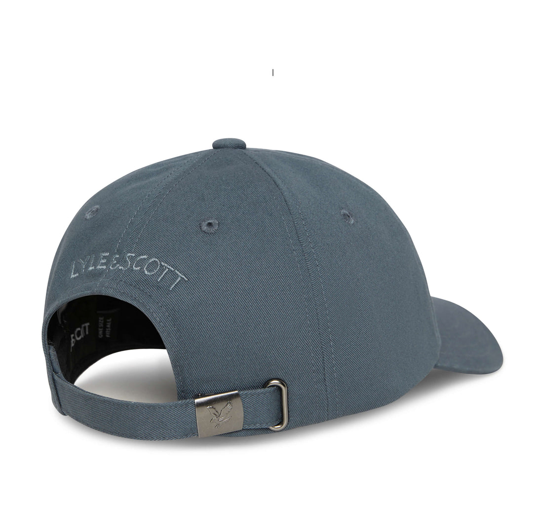 Gunmetal Grey Cotton Adjustable Baseball Cap - Lyle  & Scott