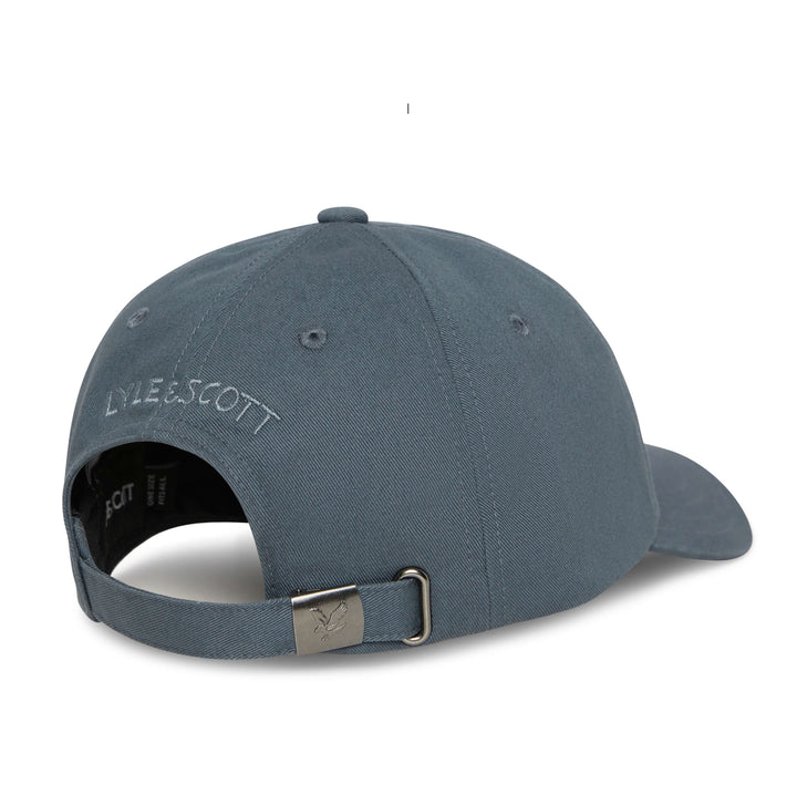 Gunmetal Grey Cotton Adjustable Baseball Cap - Lyle  & Scott