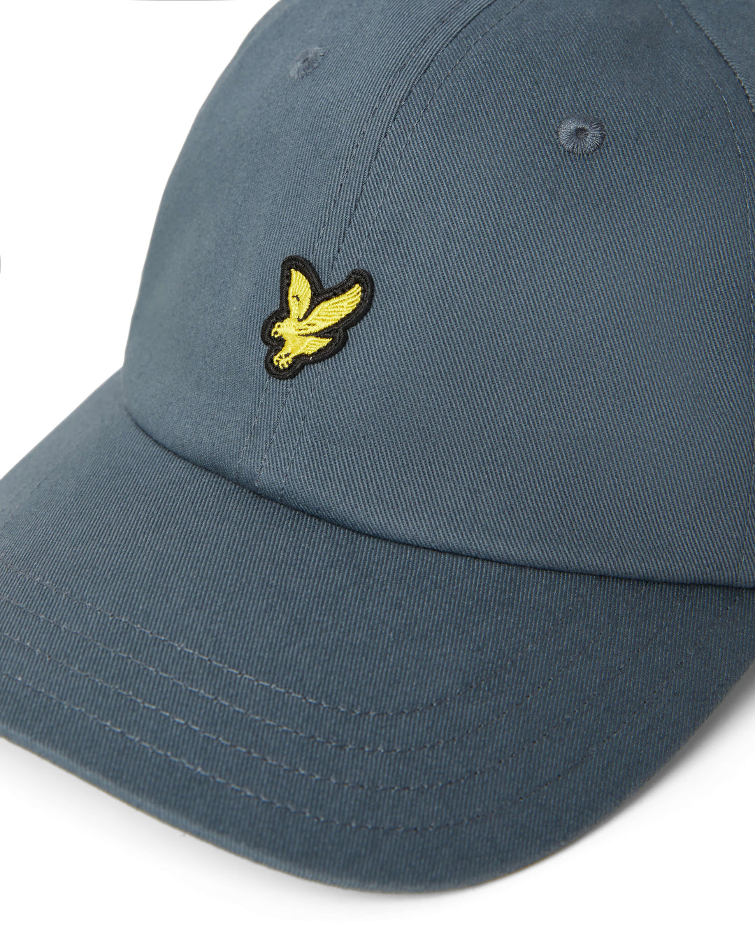 Gunmetal Grey Cotton Adjustable Baseball Cap - Lyle  & Scott
