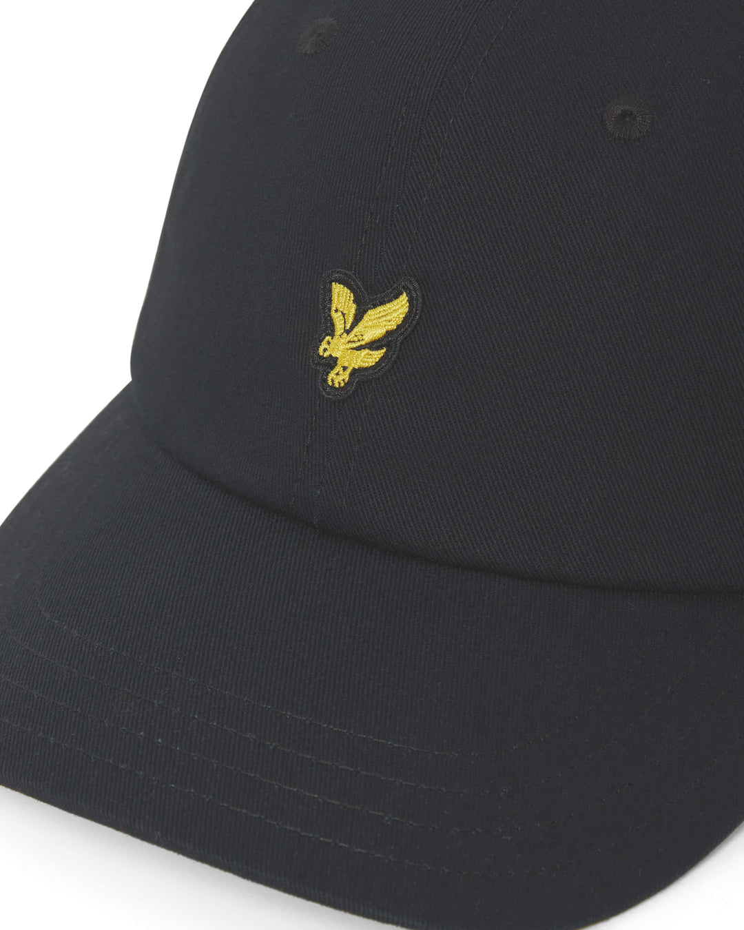Black Cotton Adjustable Baseball Cap - Lyle  & Scott