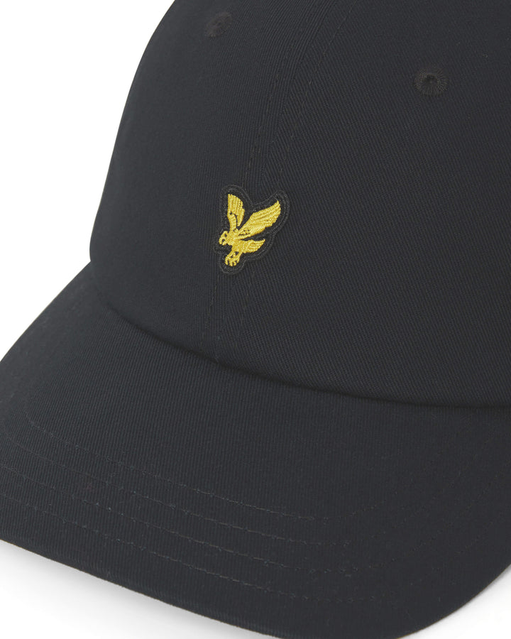 Black Cotton Adjustable Baseball Cap - Lyle  & Scott