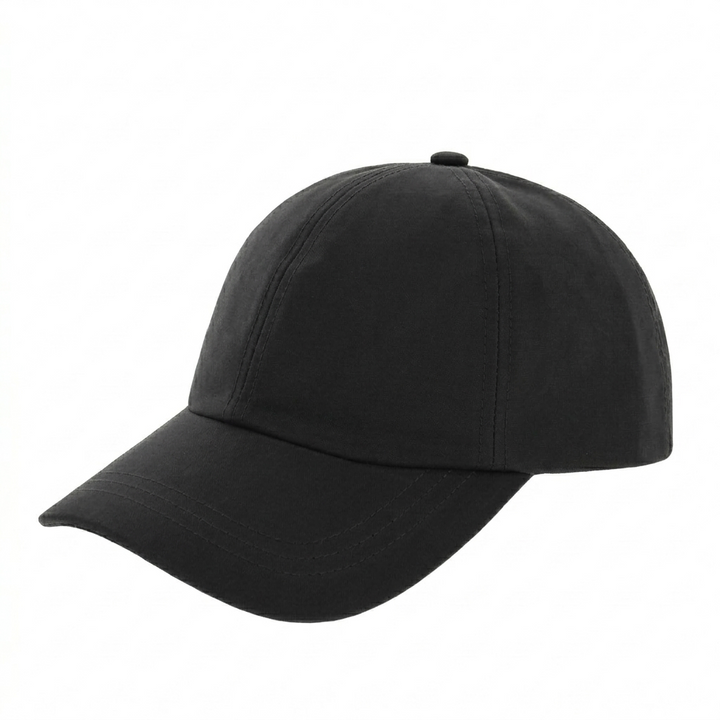 Tilley Adjustable Waxed Cotton Baseball Cap in Black