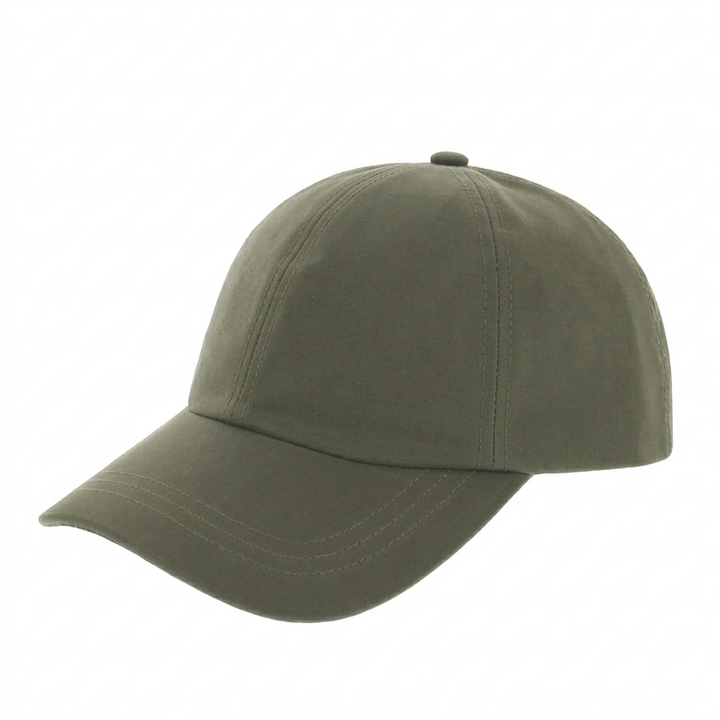 Tilley Adjustable Waxed Cotton Baseball Cap in Olive