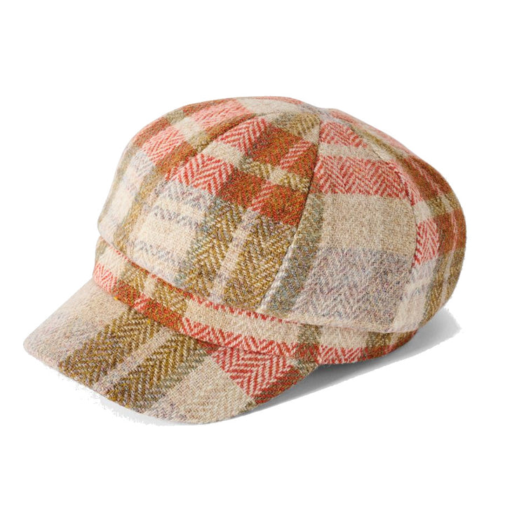 Failsworth Women's Harris Tweed Cap Rust Check