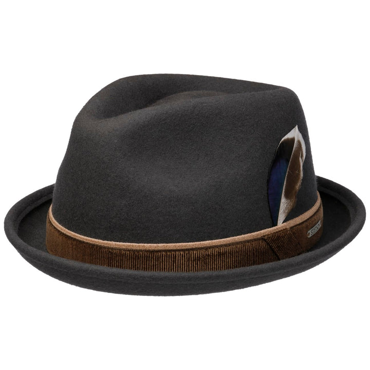 Stetson Hallett Player Wool Hat Grey