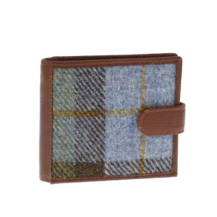 Leather & Harris Tweed Wallet (Tan)