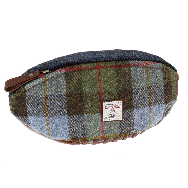 Leather & Harris Tweed Rugby Washbag