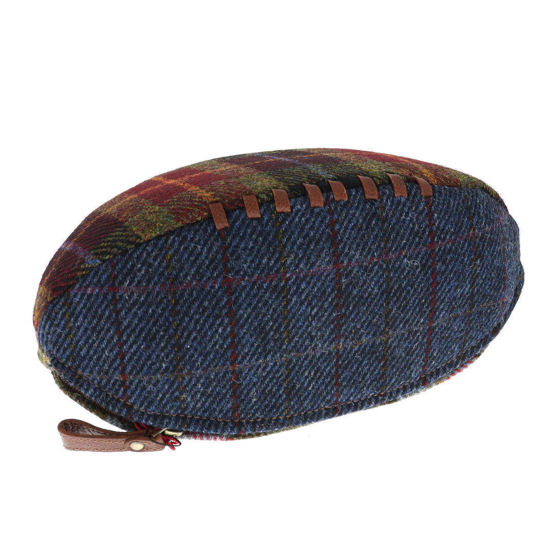 Leather & Harris Tweed Rugby Washbag