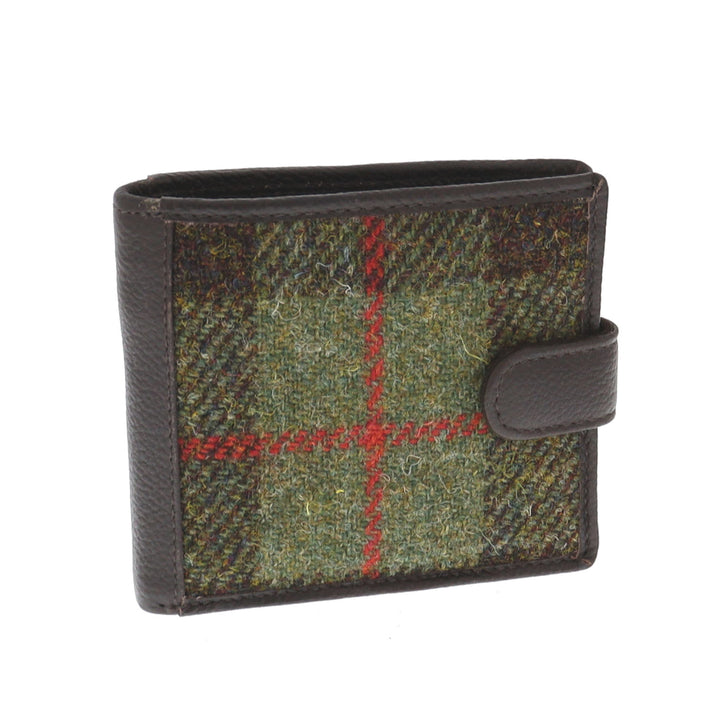 Leather & Harris Tweed Wallet (Brown)