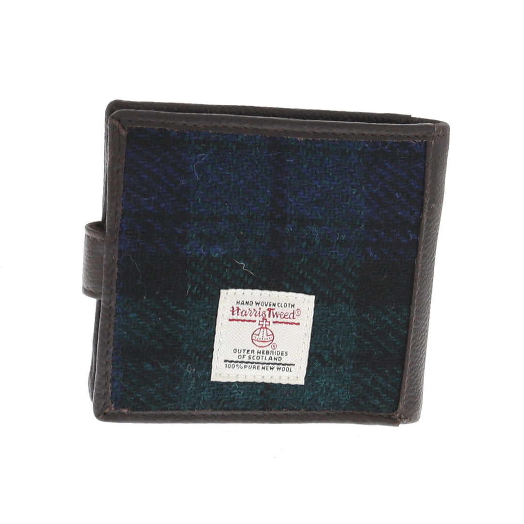 Leather & Harris Tweed Wallet (Brown)