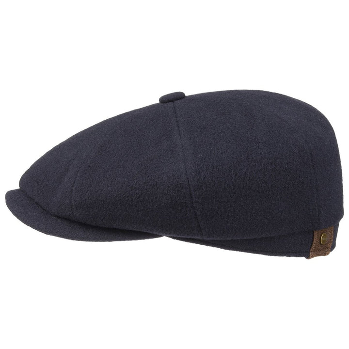 Stetson Wool Hatteras Bakerboy Cap Navy Blue