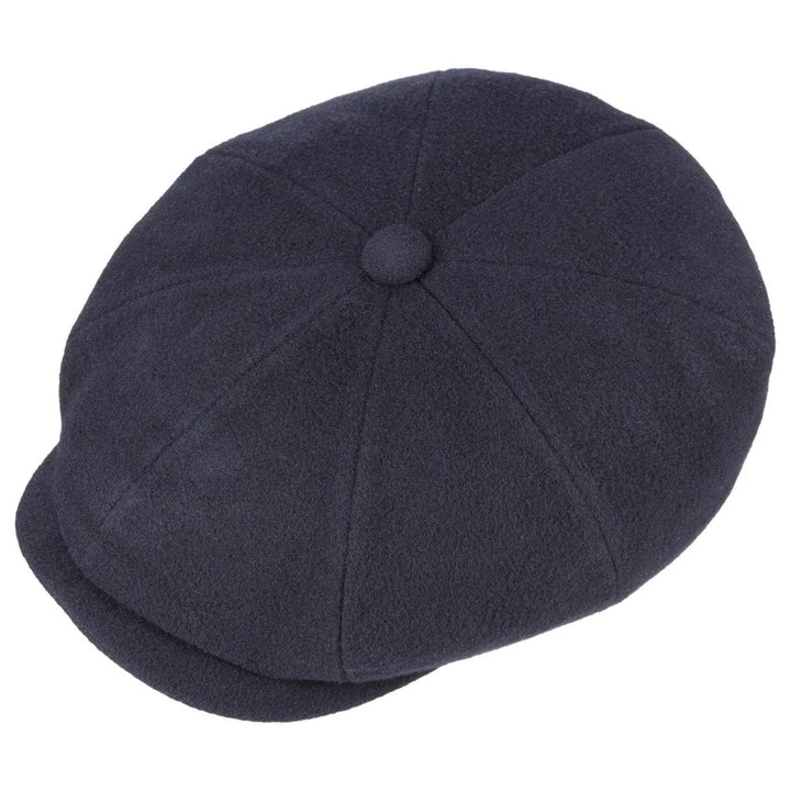 Stetson Wool Hatteras Bakerboy Cap Navy Blue