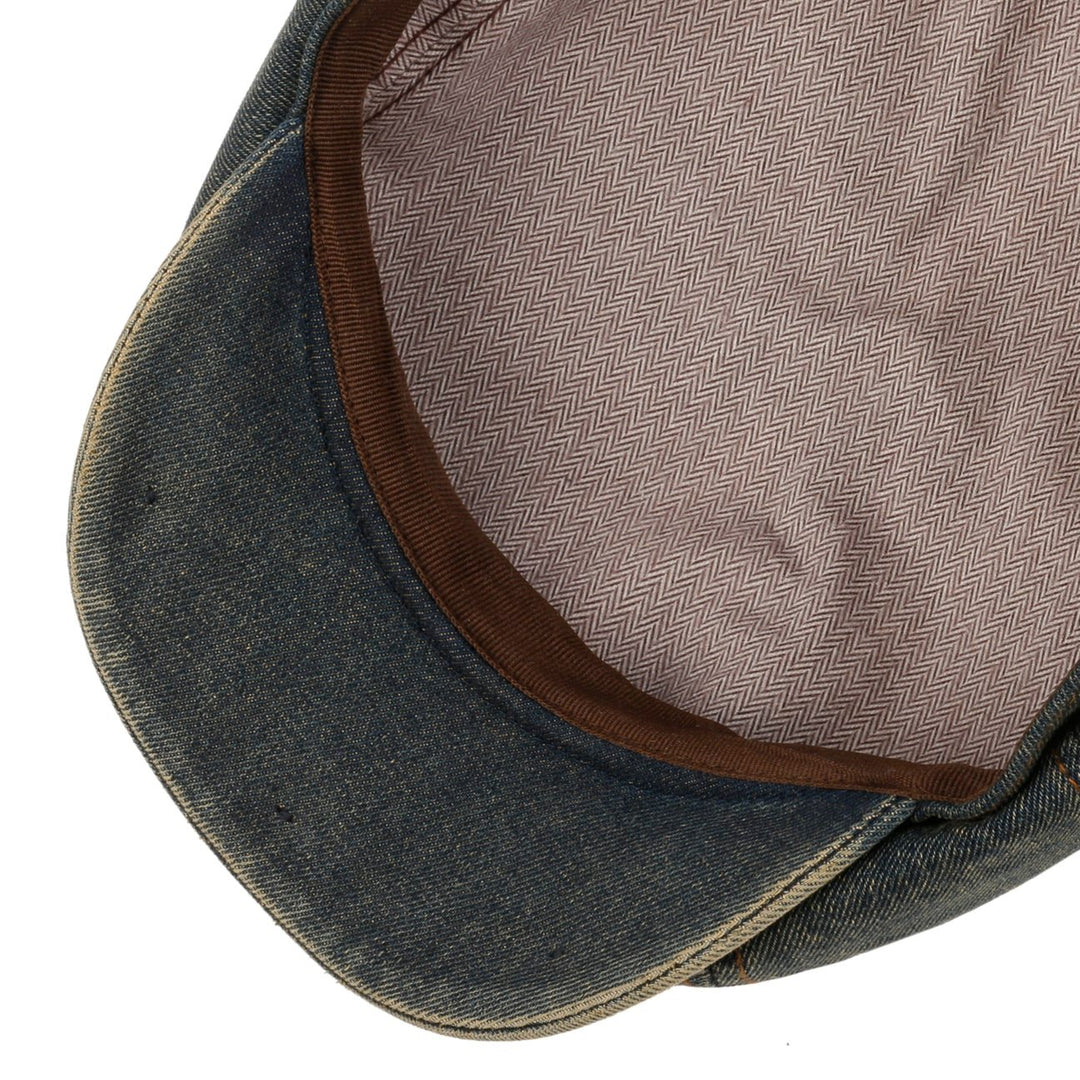 Stetson Hatteras Washed Denim Bakerboy Cap
