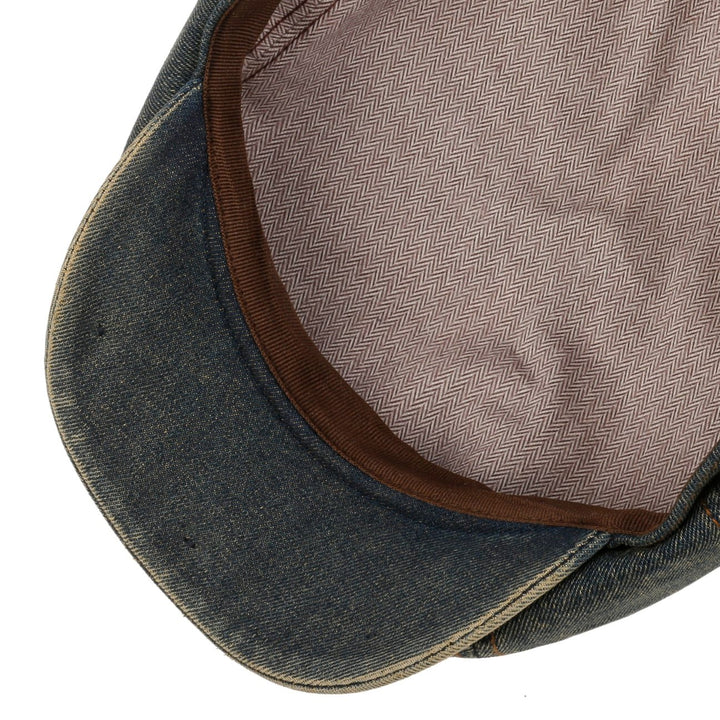 Stetson Hatteras Washed Denim Bakerboy Cap