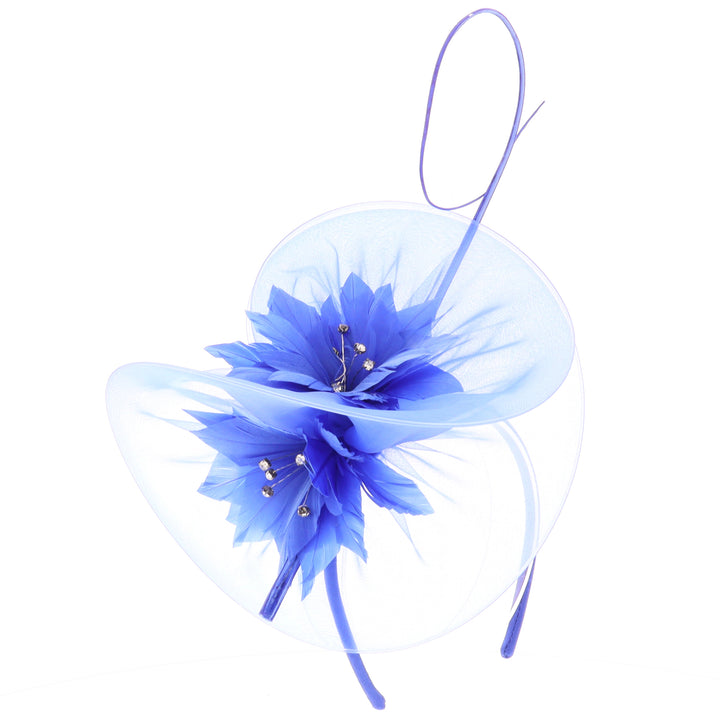 Cobalt Blue Small Headband Fascinator (1432)