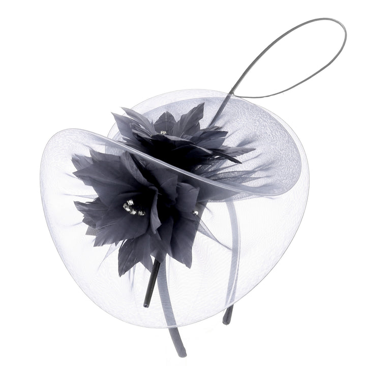 Black Small Headband Fascinator (1432)