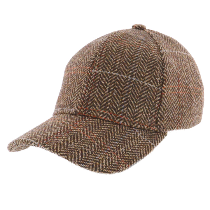 Country Brown Herringbone Baseball Cap