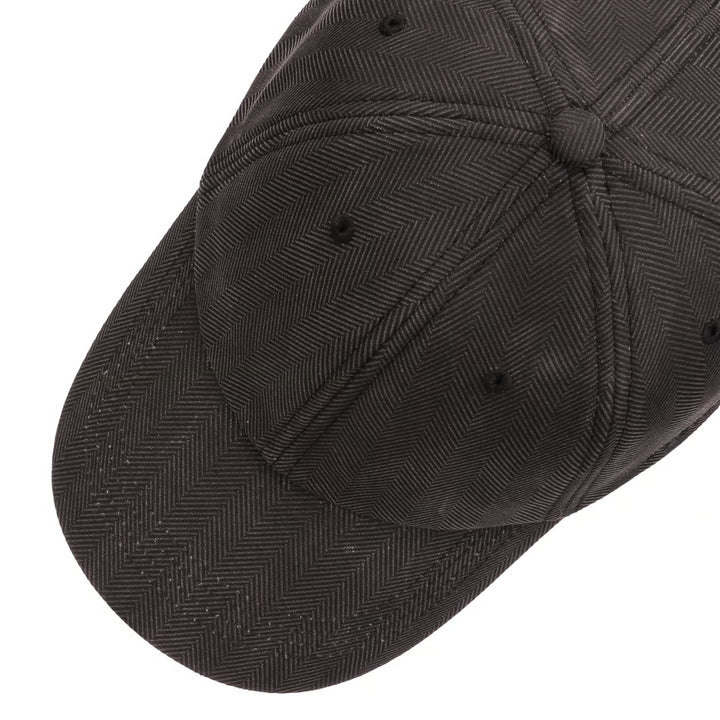 Stetson Herringbone Baseball Cap Grey