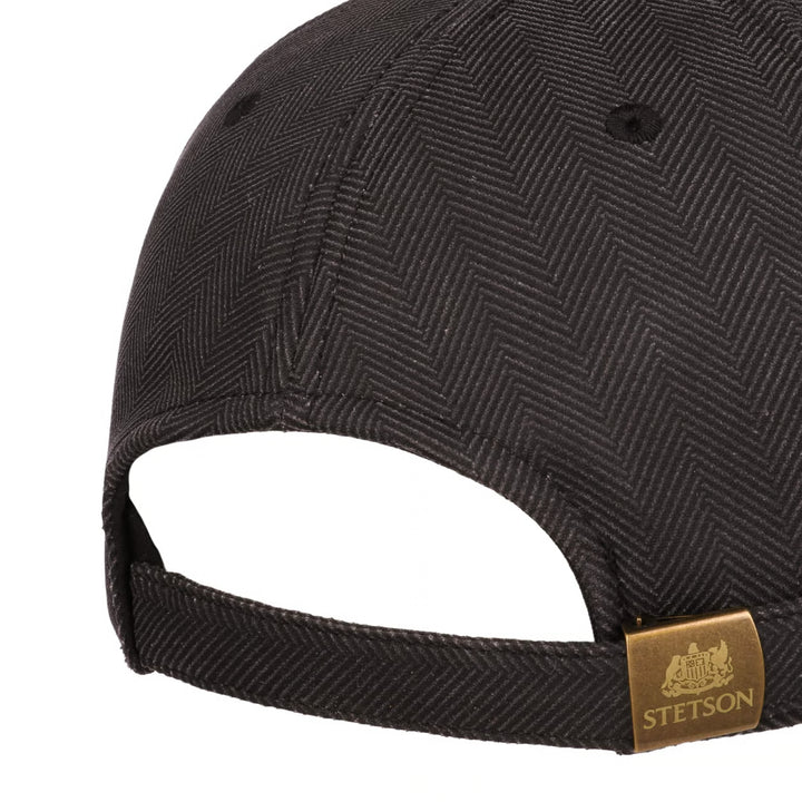 Stetson Herringbone Baseball Cap Grey