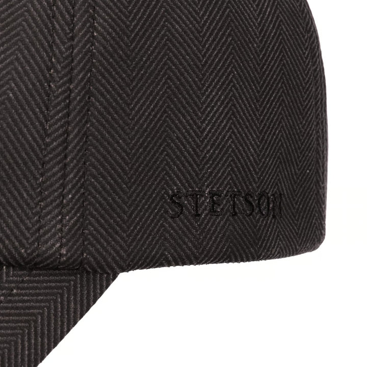 Stetson Herringbone Baseball Cap Grey
