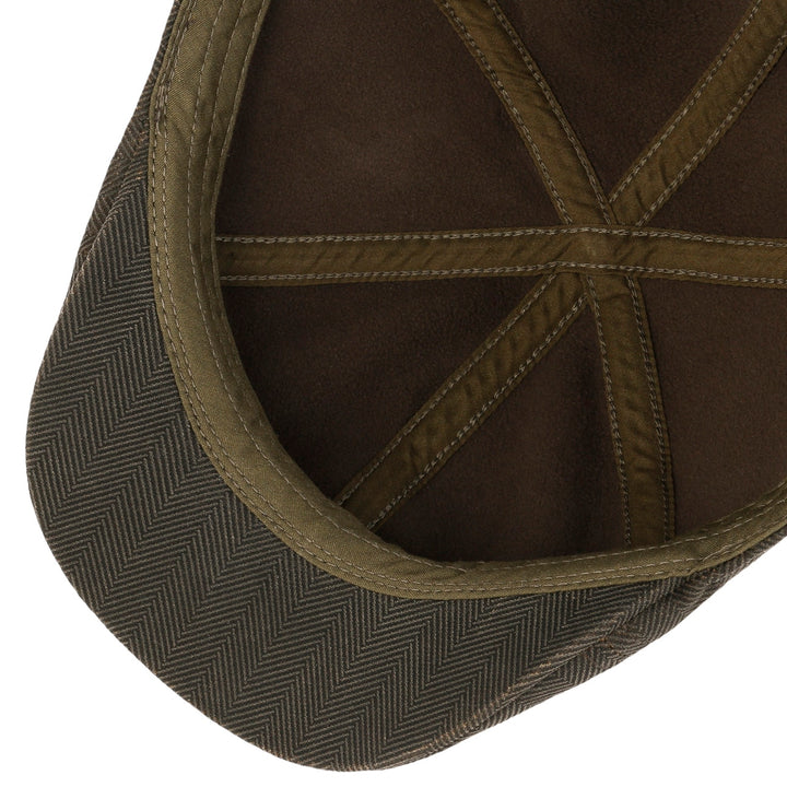 Stetson Herringbone Duck Flat Cap