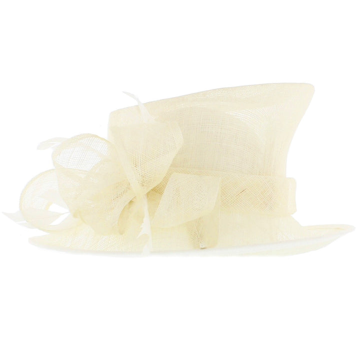 Ivory Small Brim Victoria Sinamay Hat