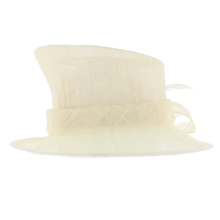 Ivory Small Brim Victoria Sinamay Hat