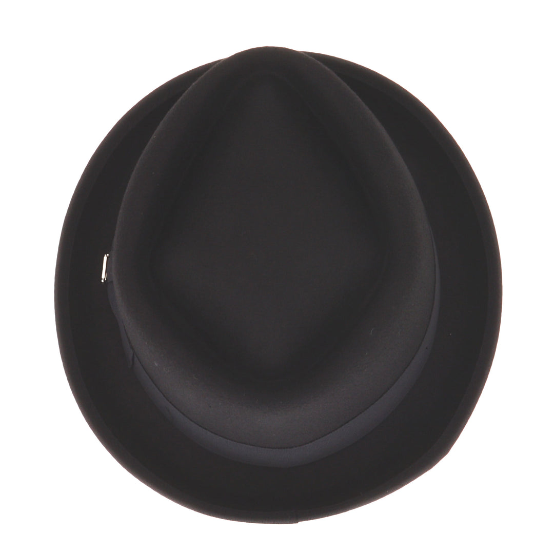 Whiteley 100% Wool Jet Black Pork Pie Hat