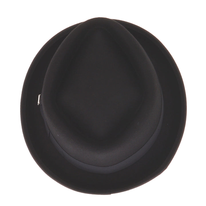 Whiteley 100% Wool Jet Black Pork Pie Hat