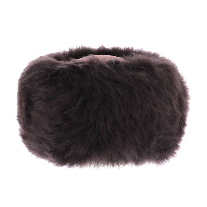 Ladies Luxury Sheepskin Super Soft Cossack Hat in Truffle