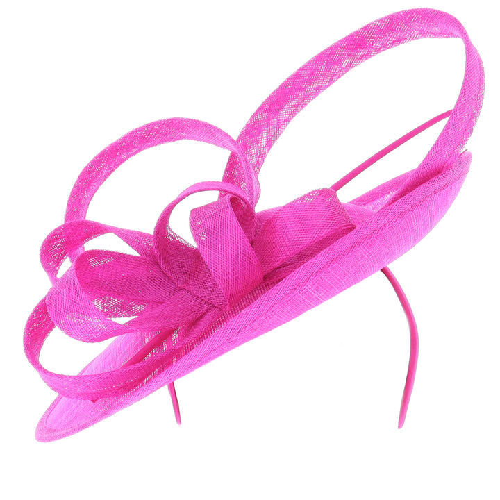 Fuchsia Pink Medium Disc Headband Fascinator 'Kathleen'