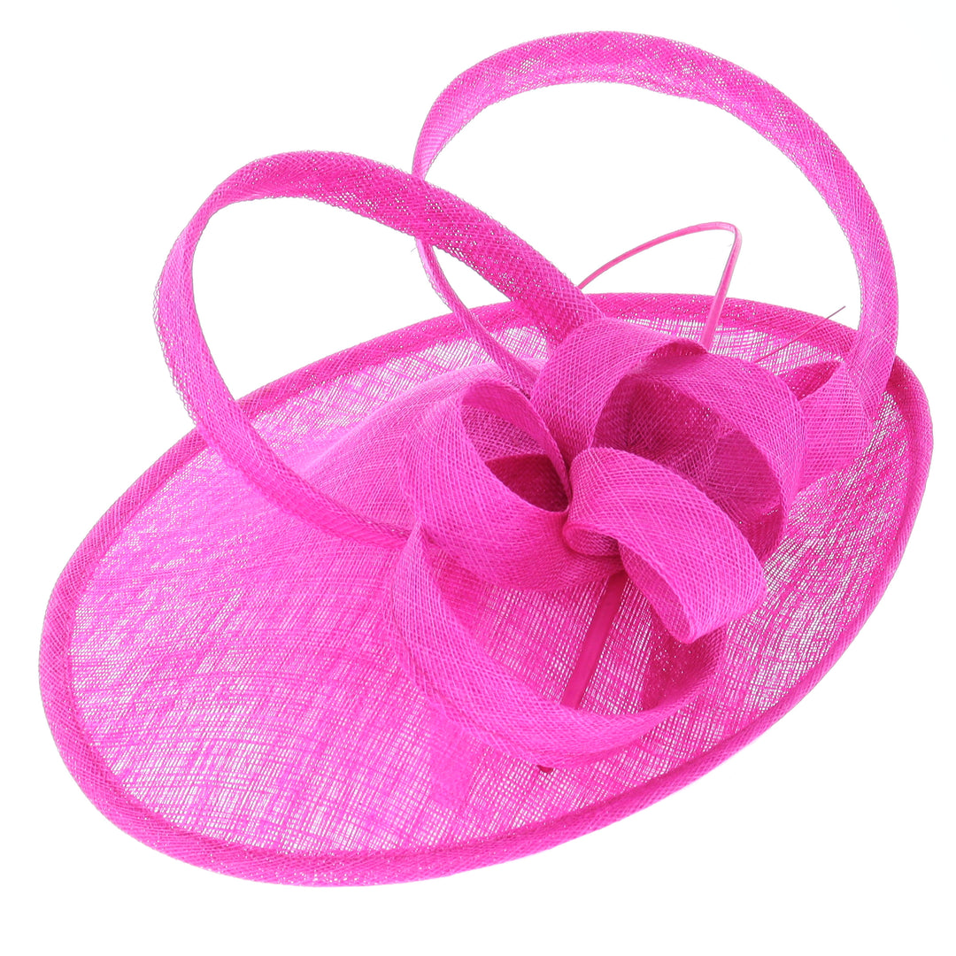 Fuchsia Pink Medium Disc Headband Fascinator 'Kathleen'