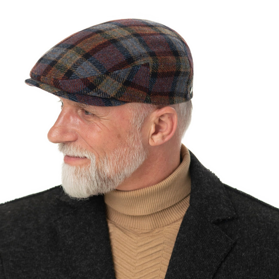Lierys Kent Madero Wool Check Flatcap