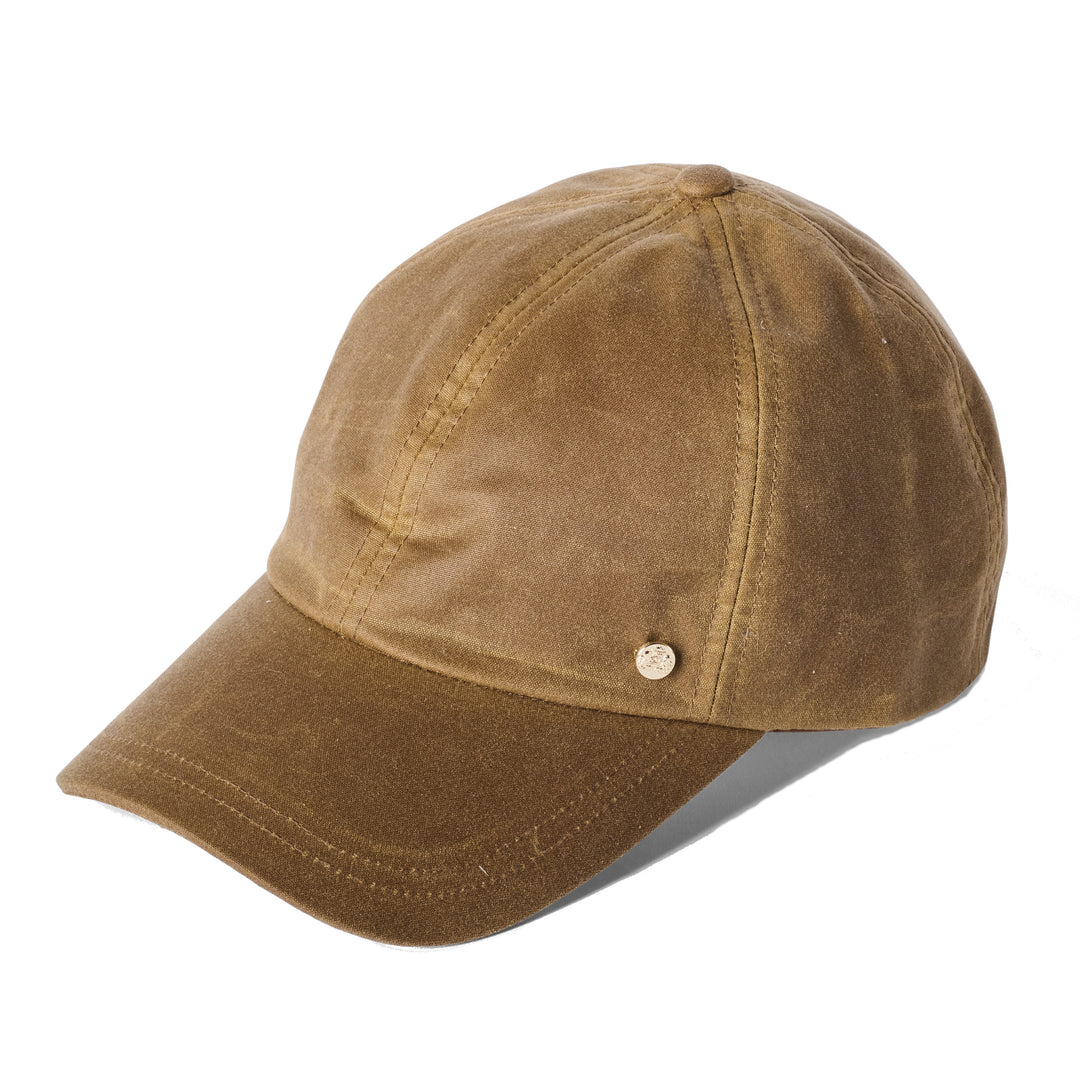 Failsworth Women's Waxed Cotton Baseball Cap in Tan Brown – The Hat Company