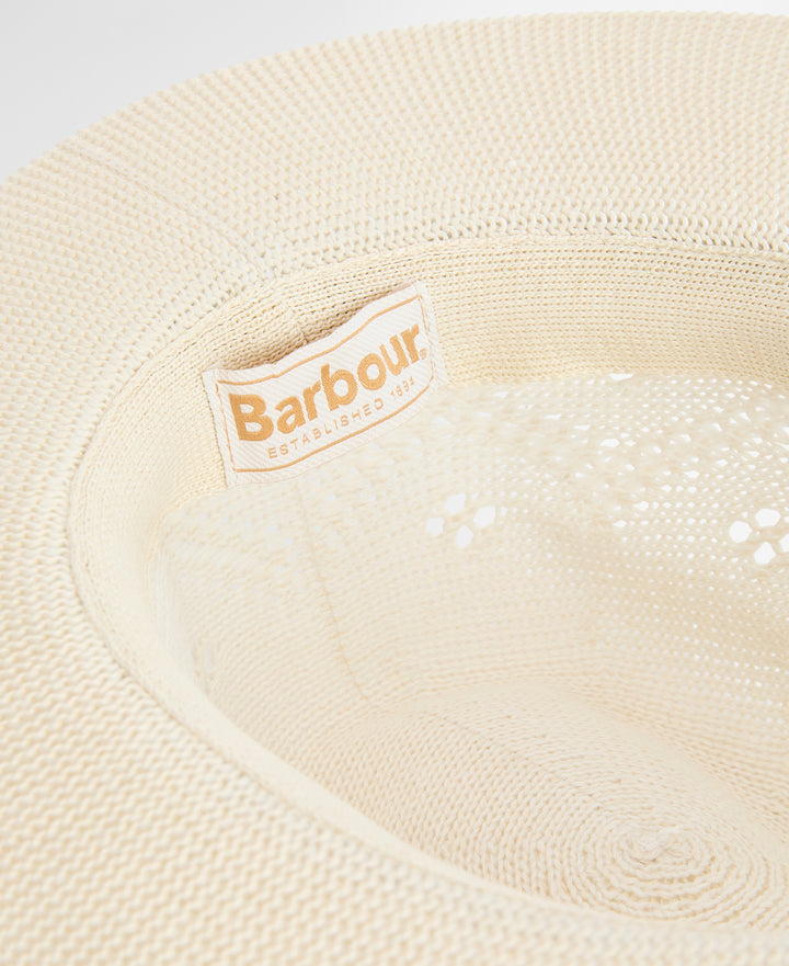 Barbour Women's Flowerdale Summer Fedora Hat in Cream