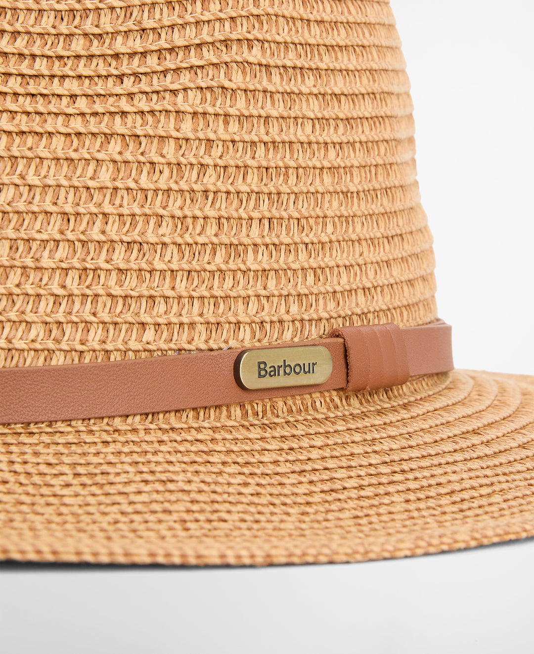 Barbour Women's Evelyn Braid Summer Fedora Hat in Tan