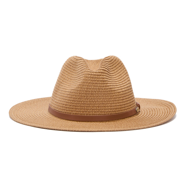 Barbour Women's Evelyn Braid Summer Fedora Hat in Tan