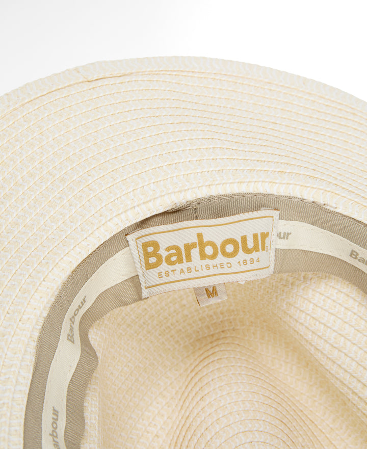 Barbour Women's Evelyn Braid Summer Fedora Hat in Ecru