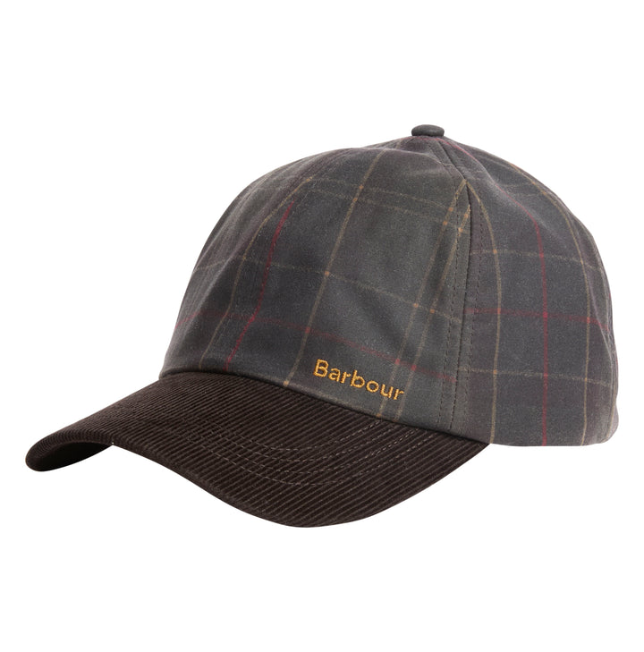 Barbour Women's Arlene Waxed Baseball Cap in Classic Tartan