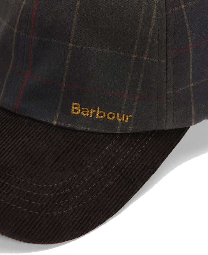 Barbour Women's Arlene Waxed Baseball Cap in Classic Tartan