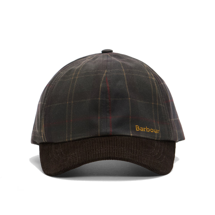 Barbour Women's Arlene Waxed Baseball Cap in Classic Tartan