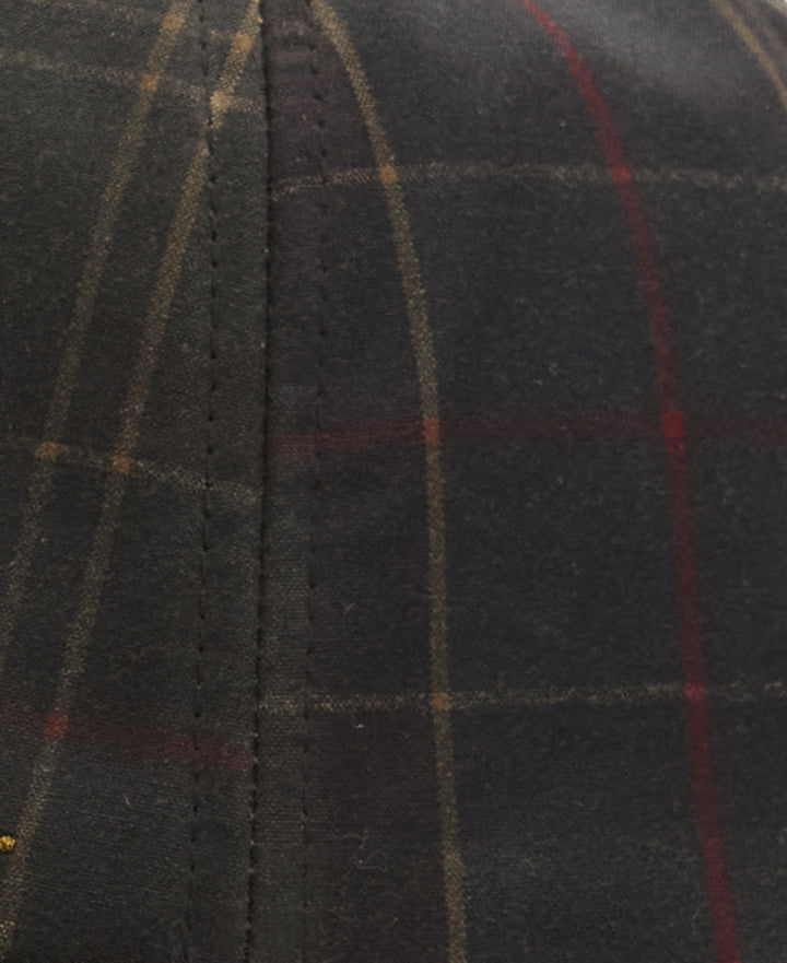 Barbour Women's Arlene Waxed Baseball Cap in Classic Tartan