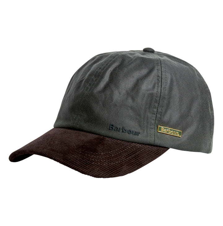 Barbour Women's Beadnell Waxed Baseball Cap in Sage