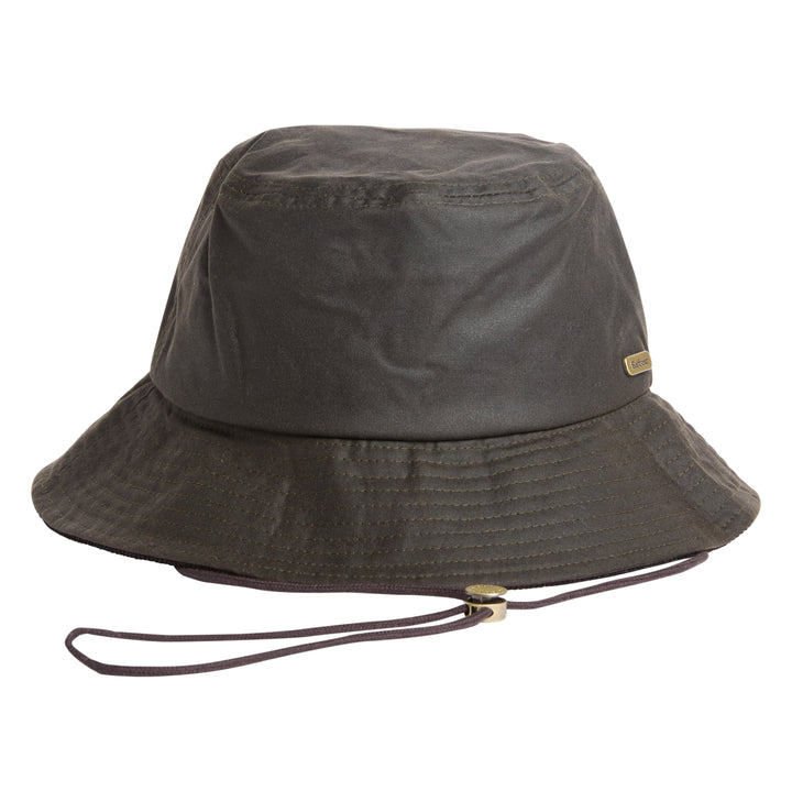 Barbour Women's Delilah Waxed Cotton Bucket Hat In Olive